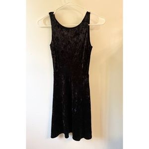 Velvet black dress